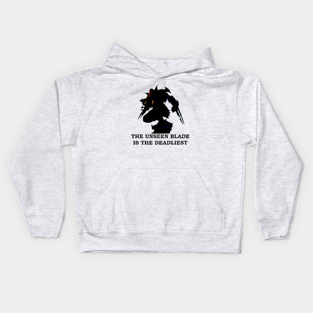 The Unseen Blade Is The Deadliest Kids Hoodie by MandalaHaze